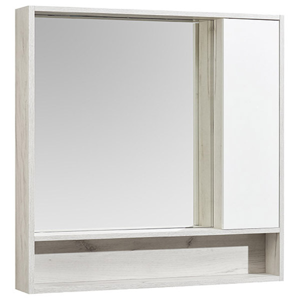 Зеркальный шкаф Акватон Флай 100 белый, дуб крафт 1A237802FAX10