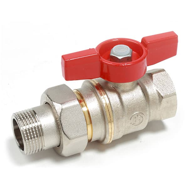 Кран шаровой с американкой Giacomini R919 DN20 (3/4") PN40 в-н баб. латунь