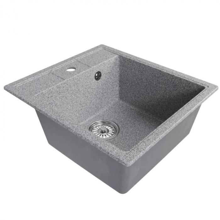 Мойка кухонная композитная MixLine ML-GM28 темно-серая
