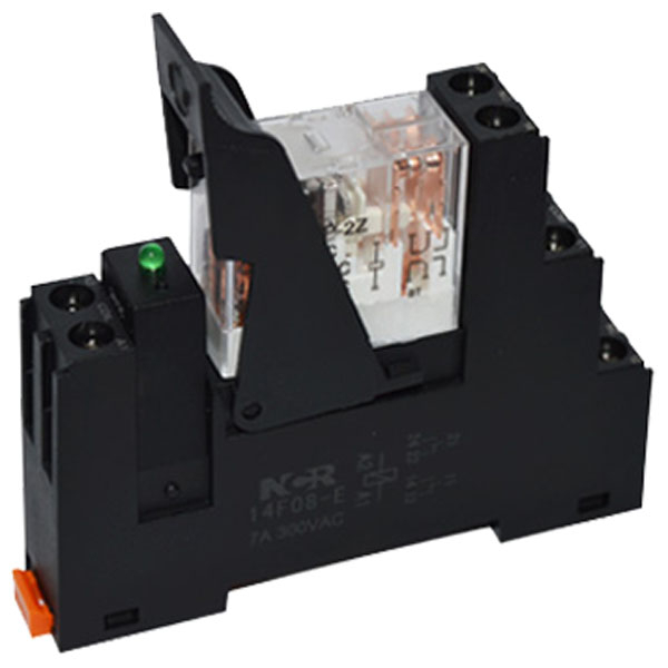 Реле промежуточное на DIN-рейку, 12V DC в сборе