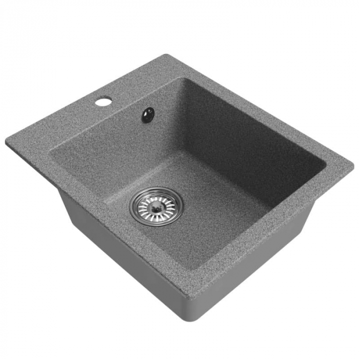 Мойка кухонная композитная MixLine ML-GM14 темно-серая