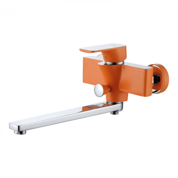 Смеситель для ванны D&amp;K Berlin.Kunste однорукояточный, оранжевый/хром DA1433313