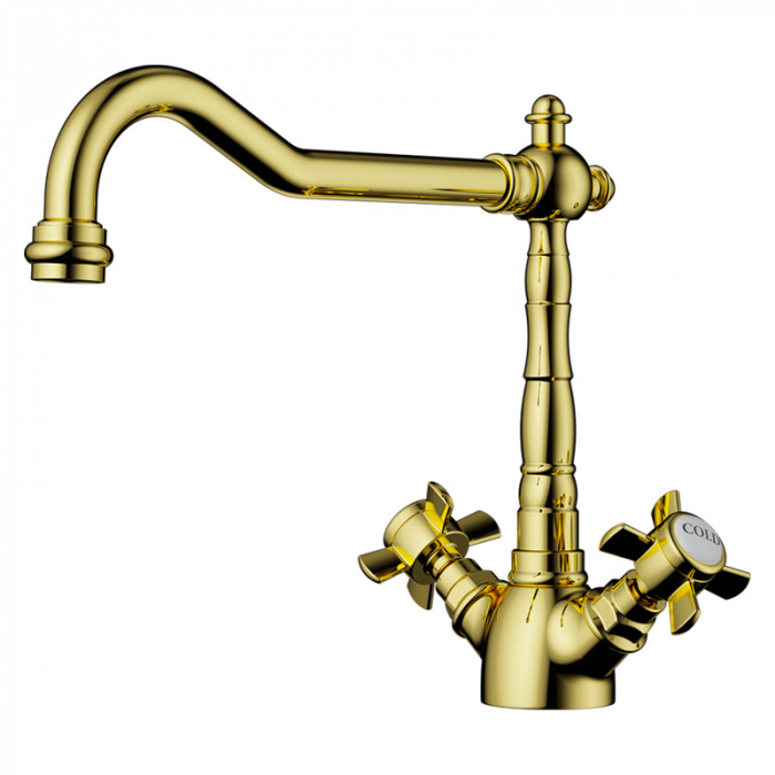 Смеситель для кухни Omoikiri TOKIGAWA-G латунь/золото