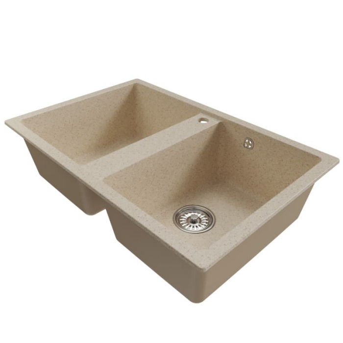 Мойка кухонная композитная MixLine ML-GM23 бежевая