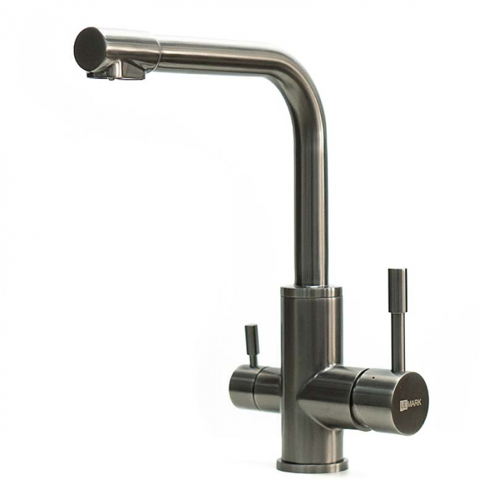 Смеситель для кухни LeMark EXPERT LM5061GMN однорукояточный, с переключателем на фильтр, графит
