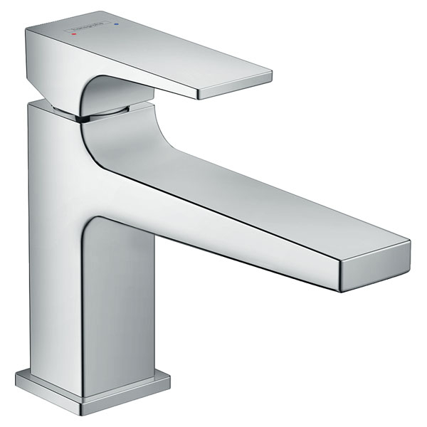 Смеситель для раковины Hansgrohe Metropol однорукояточный, 100, со сливным клапаном Push-Open, хром (32502000)