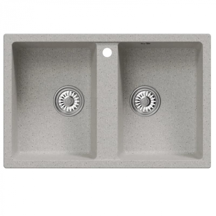 Мойка кухонная композитная MixLine ML-GM23 серая