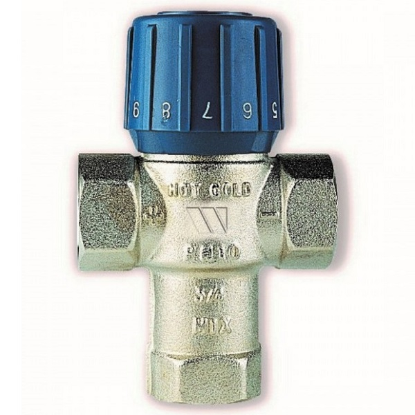 Клапан смесительный термостатический трехходовой Watts AQUAMIX AM6311C1 DN25 (1") PN10 25–50 °С, латунь