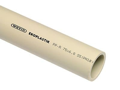 Труба полипропиленовая PP-R S5 SDR11 (PN10)  50×4,6 Ekoplastik