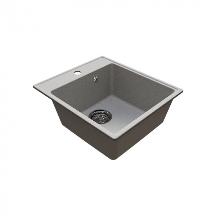 Мойка из искусственного камня MixLine УЛЬТРА МЛ-ГМУ02 425x485/175 серый камень