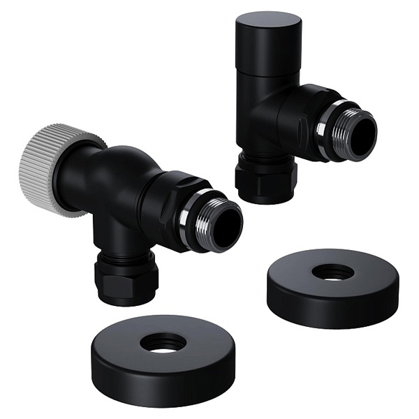 Набор термостатический осевой Royal Thermo Design Pro 1/2" М30х1,5 Черный