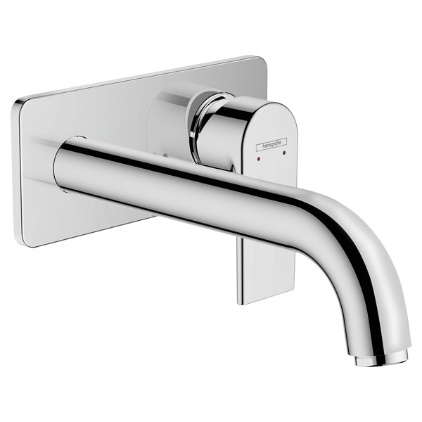 Смеситель для раковины Hansgrohe Vernis Shape однорукояточный, скрытый настенный монтаж, с изливом 207, хром (71578000)