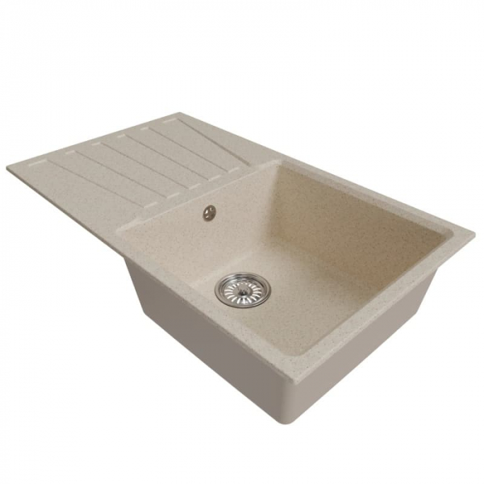 Мойка кухонная композитная MixLine ML-GM20 бежевая