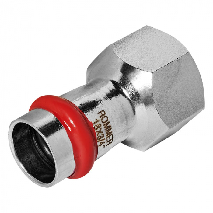 Муфта раструбная с ВР 18x3/4" Rommer