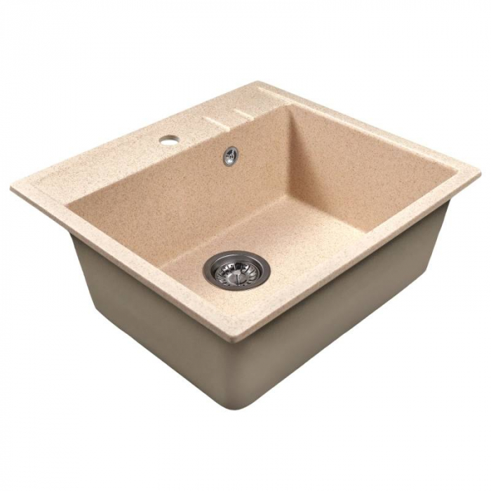 Мойка из искусственного камня MixLine СТАНДАРТ МЛ-ГМС121 555x495/190 бежевый