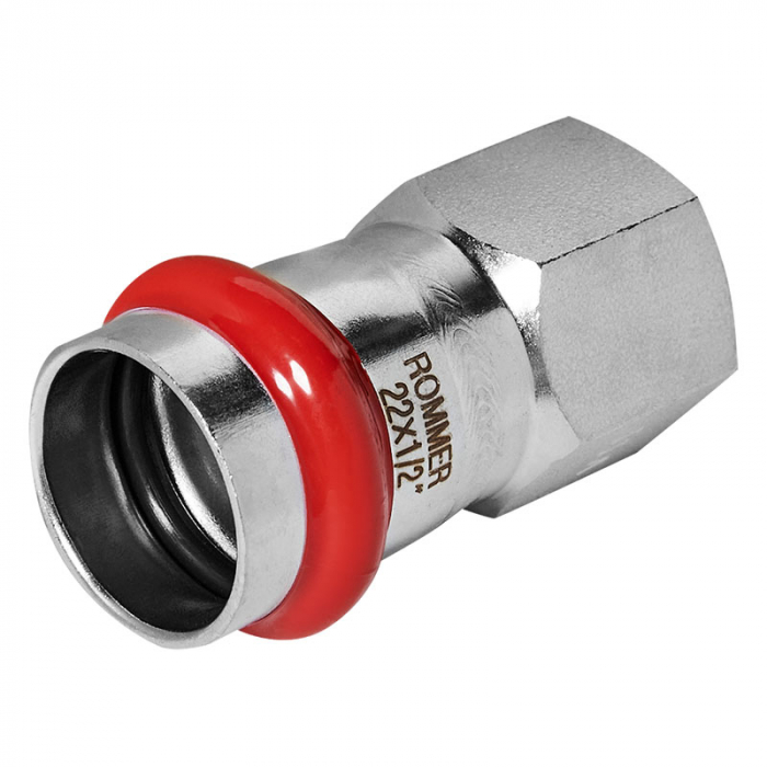 Муфта раструбная с ВР 22x1/2" Rommer