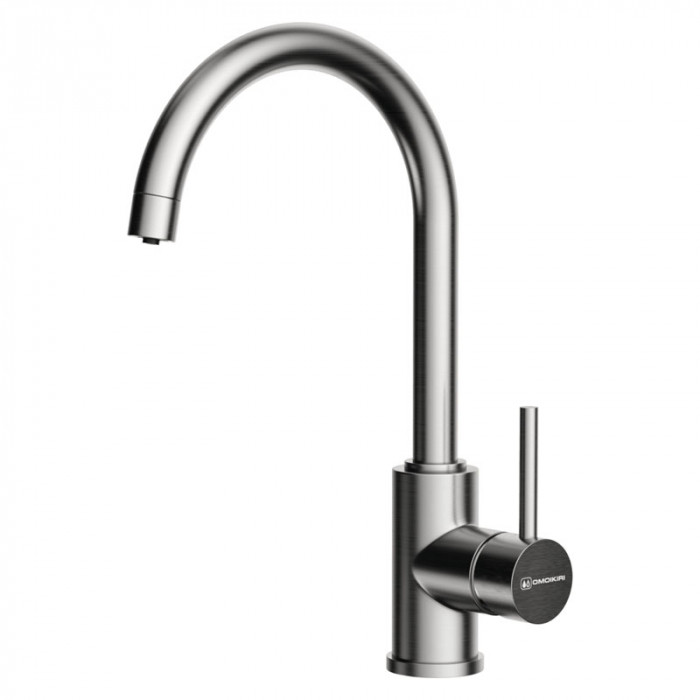 Смеситель для кухни Omoikiri SHINAGAWA 2 PLUS-BN однорукояточный, нержавеющая сталь