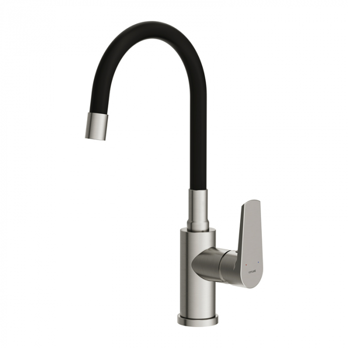 Смеситель для кухни Cersanit MODUO однорычажный с гибким изливом сатин