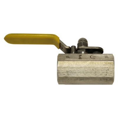 Кран для подключения манометра шаровой КШМ-15/6,3 (G1/2" – G1/2") нерж. сталь