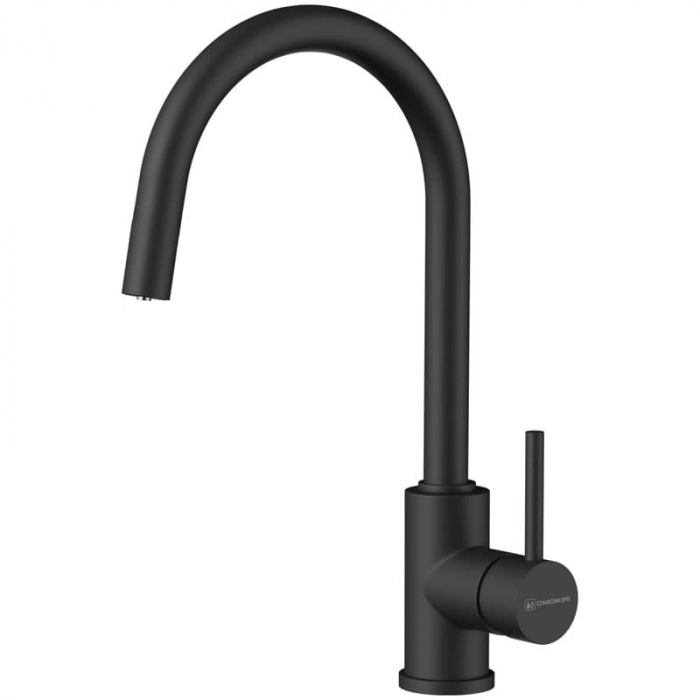 Смеситель для кухни Omoikiri SHINAGAWA 2 PLUS-GB однорукояточный, графит