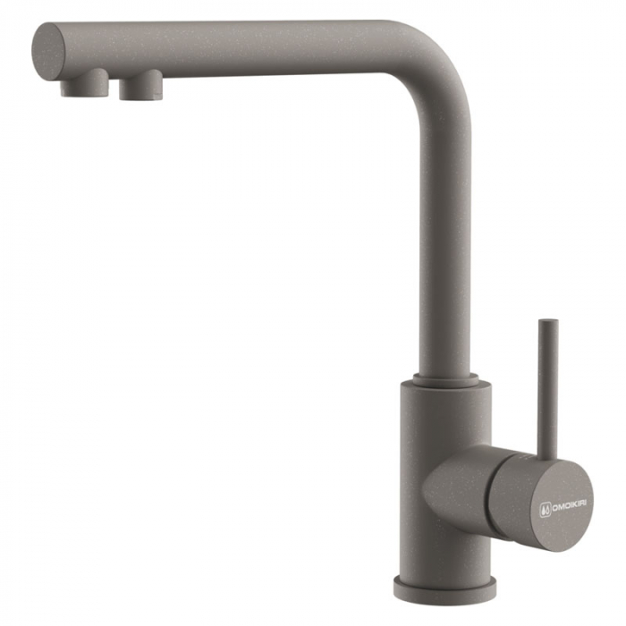 Смеситель для кухни Omoikiri NAKAGAWA 2 Plus-GR латунь/ленинградский серый