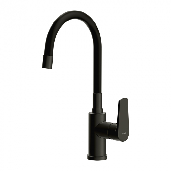 Смеситель для кухни Cersanit MODUO однорычажный с гибким изливом черный
