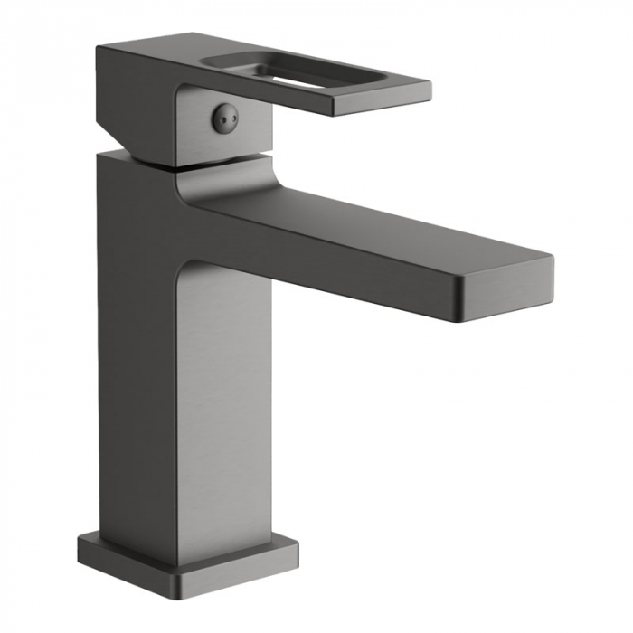 Смеситель для раковины BELZ B10658-3 однорукояточный, оружейная сталь