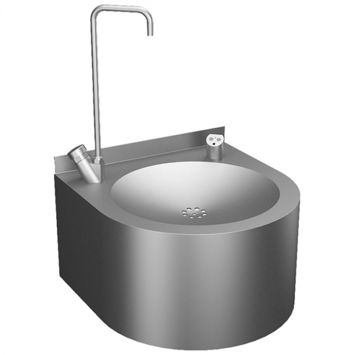 Нержавеющий питьевой фонтан с автоматической арматурой, арматура для налива стакана, 24В пост. SLUN 62ES Sanela