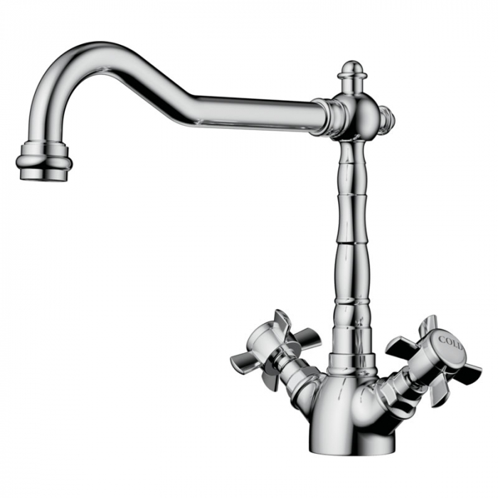 Смеситель для кухни Omoikiri TOKIGAWA-C двухрукояточный, хром