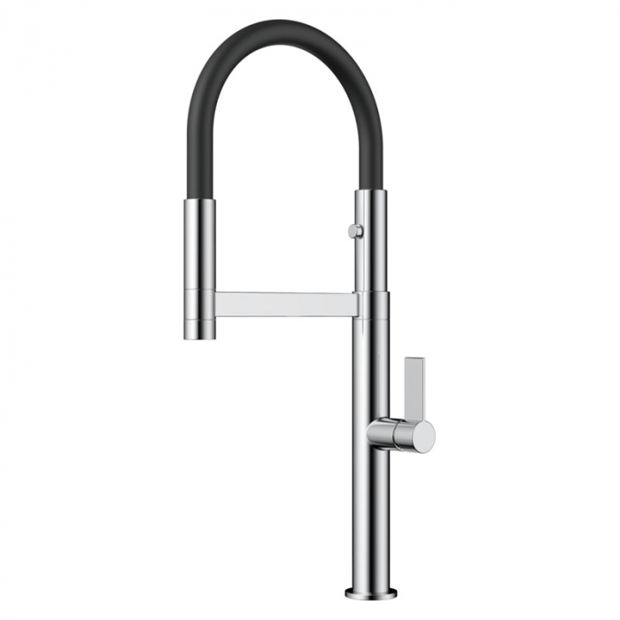 Смеситель для кухни Omoikiri OSAKA-C-BL латунь/хром/черный