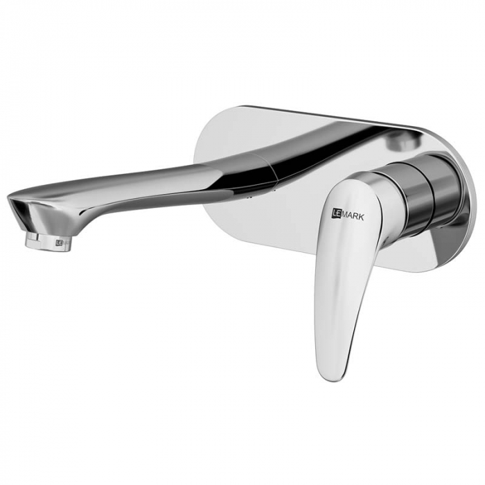 Смеситель для раковины LeMark LINARA LM0426C однорукояточный, встраиваемый в стену, хром