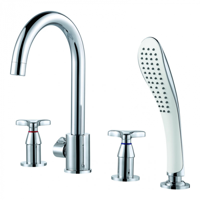 Смеситель для ванны D&amp;K Hessen.Goethe двухрукояточный, встраиваемый на борт ванны DA1384941