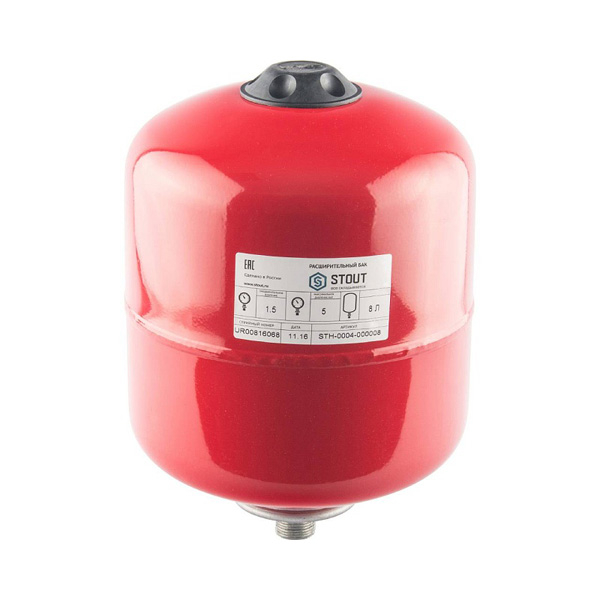 Бак расширительный мембранный STOUT STH-0004   8 л (5 бар; 3/4")