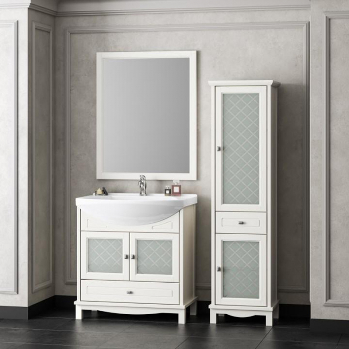 Комплект мебели для ванной комнаты Opadiris ОМЕГА 75, слоновая кость