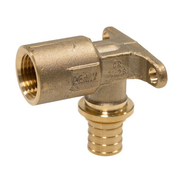 Угольник настенный с внутренней резьбой, с длинным патрубком 16-Rp 1/2 MX Рехау