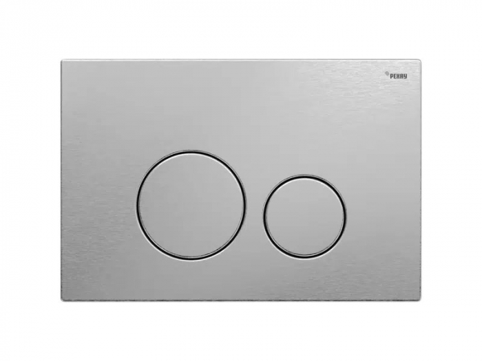 Панель смыва РЕХАУ NOVA ORB STEEL с круглыми клавишами, нержавеющая сталь, цвет брашированная нержавеющая сталь, матовый