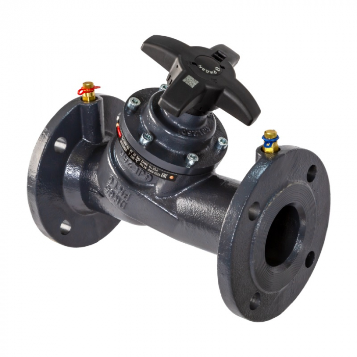 Ручной балансировочный клапан Ридан MNF-R2 DN250 PN16 фланцевый, с измерительными ниппелями