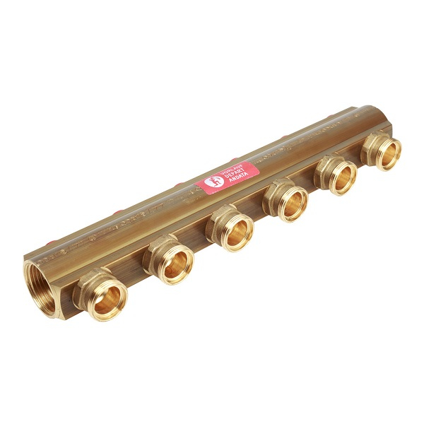 Коллектор с отсечными клапанами Giacomini R553S 1"×3/4"E/6