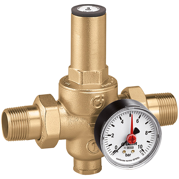 Редукционный клапан давления с манометром Caleffi 536041 DN15 (1/2&quot;) PN25 (0,5-6 бар)