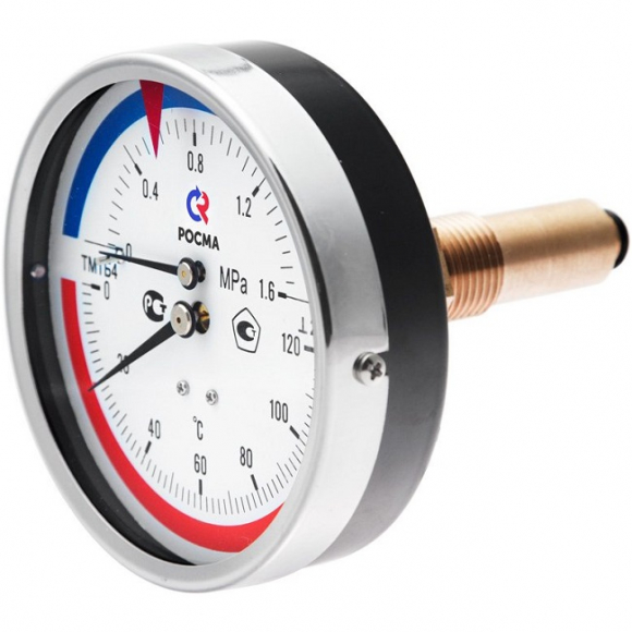 Термоманометр ТМТБ-41Т.1 (0-150 °C) (0-0,6 МПа) G1/2. 2,5