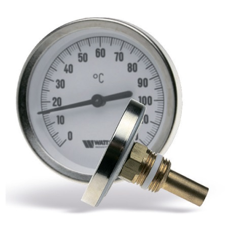 Термометр биметаллический Watts F+R801 SD  63mm (0...+120 °C) G1/2  50mm