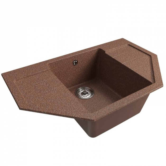 Мойка кухонная композитная MixLine ML-GM24 терракотовая