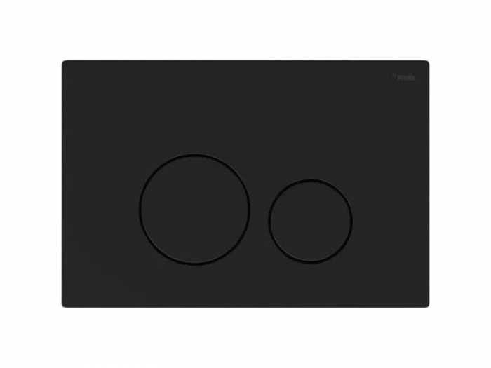 Панель смыва РЕХАУ NOVA ORB STEEL с круглыми клавишами, нержавеющая сталь, черный, матовый