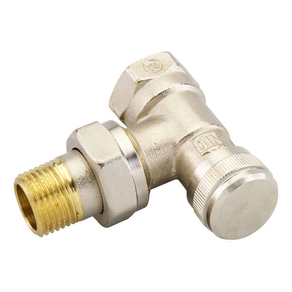 Клапан радиаторный запорный угловой Ридан LV DN15 (1/2") PN10