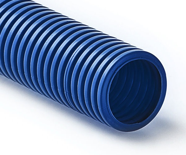 Труба защитная гофрированная для труб 25 мм, синяя