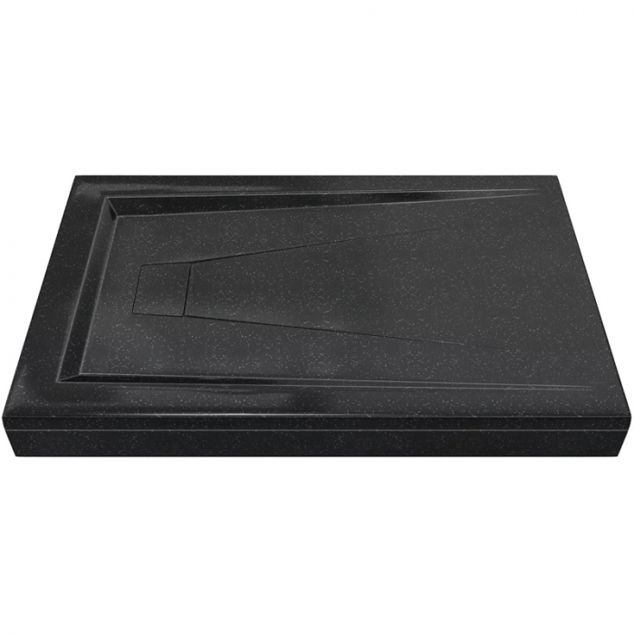 Поддон душевой литьевой Good Door АТРИУМ 1200×800 антрацит