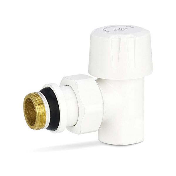 Клапан радиаторный термостатический угловой Varmega VMDV05 DN15 (1/2") белый