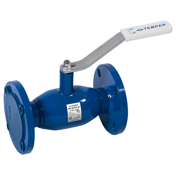 Кран шаровой TEMPER 283 DN100 PN16 фланец-фланец, сталь 09Г2С