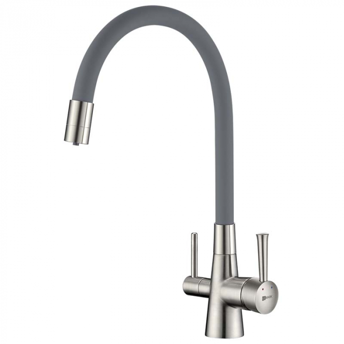 Смеситель для кухни LeMark COMFORT LM3075BN однорукояточный, с переключателем на фильтр, никель