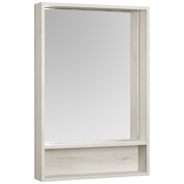 Зеркальный шкаф Акватон Флай 60 белый, дуб крафт 1A237602FA860